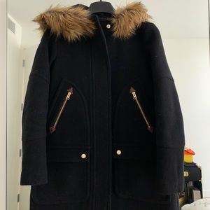 JCrew Petite Stadium Wool Chateau Parka